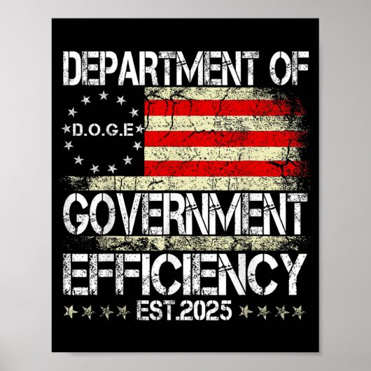 Doge Department of Government Efficiency U Poster (Voorkant)