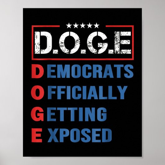 Doge Department of Government Efficiency U Poster (Voorkant)