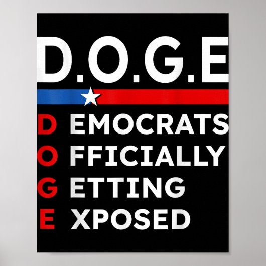 Doge Department of Government Efficiency U Poster (Voorkant)