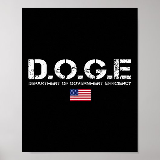 Doge Department of Government Efficiency U Poster (Voorkant)