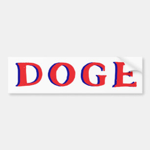 DOGE Department of Government Efficiency waakhond Bumpersticker