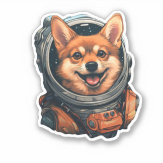 Doge Dog Astro Dog Shiba Inu Sticker