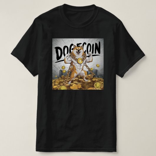 Doge Dog Black T-shirt (Design voorkant)