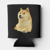 Doge Dog Meme Dubbelzijdig Zwart Blikjeskoeler (Achterkant)