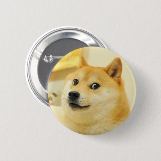 Doge Dog Pin Button (Voorkant /achterkant)