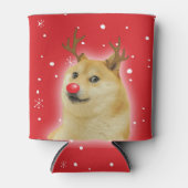 Doge Dogright Doggo Dog kerstmis Kaart red Blikjeskoeler (Voorkant)