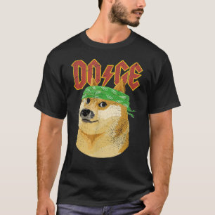 Doge Dopostes in Logo Meme Funny Retro Distre T-shirt