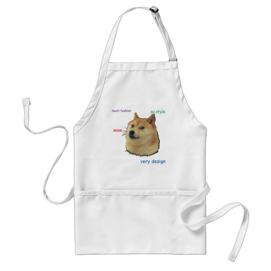 Doge.  Dus Shibe Standaard Schort (Voorkant)