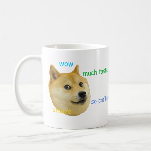 Doge Funny Meme Koffiemok (Links)