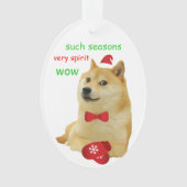Doge Funny Meme Ornament (voorkant)