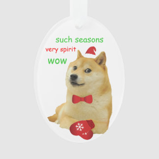 Doge Funny Meme Ornament