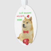 Doge Funny Meme Ornament (voorkant)