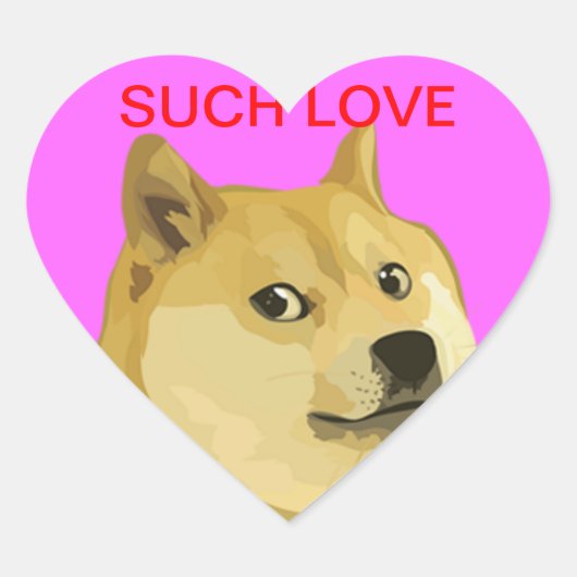 Doge Heart Stickers (Voorkant)