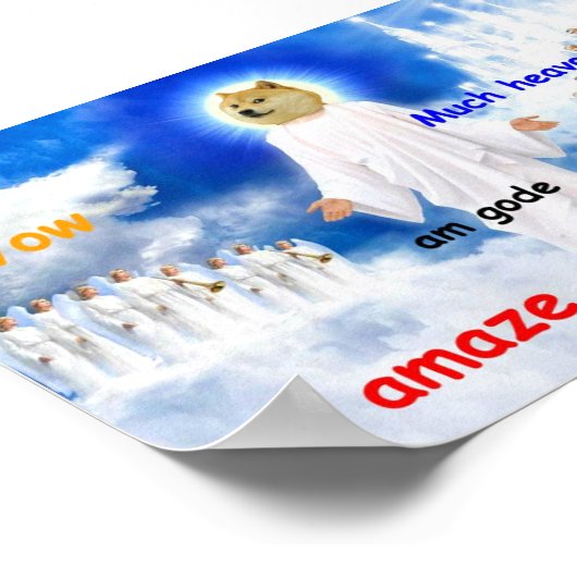 doge hemel poster (Hoek)