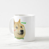 Doge Holiday Funny Meme Koffiemok (Voorkant links)