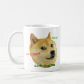 Doge Holiday Funny Meme Koffiemok (Links)