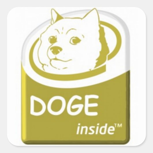 Doge Inside Sticker (Voorkant)