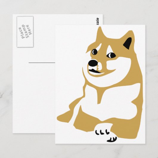 Doge - Internetmeme Briefkaart (Voorkant / Achterkant)