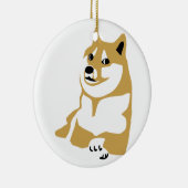 Doge - Internetmeme Keramisch Ornament (Rechts)