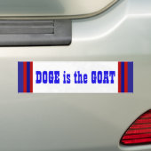 DOGE is het GOAT Dept of Gov Efficiency Greatest Bumpersticker (Op auto)