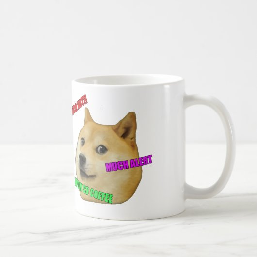 Doge Meme Coffee Mok! Koffiemok (Rechts)