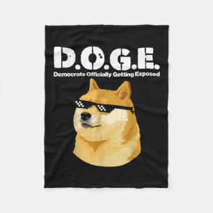 Doge Meme Democraten officieel ontmaskerd D.O Fleece Deken