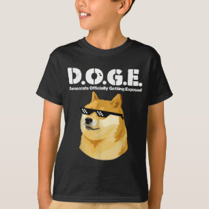 Doge Meme Democraten officieel ontmaskerd D.O T-shirt
