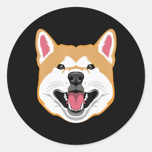 doge meme funny memes shibe shiba inu costume hall ronde sticker (Voorkant)