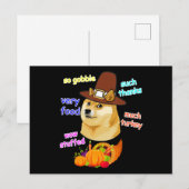 doge meme kinderen thanksgiving shiba inu doge mem uitnodiging briefkaart (Voorkant / Achterkant)
