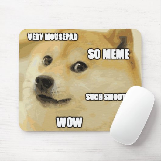 Doge Meme Mousepad Muismat (Met muis)