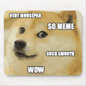 Doge Meme Mousepad Muismat (Voorkant)