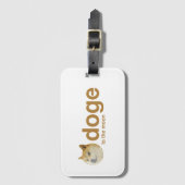 doge, munt, doge munt, dopostbank bagagelabel (Voorkant (verticaal))