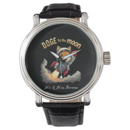 Doge naar de maan: de ultieme Dogecoin-reis Horloge