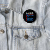 Doge ontmanteling van onze regering efficiënt Mann Ronde Button 5,7 Cm (In situ)