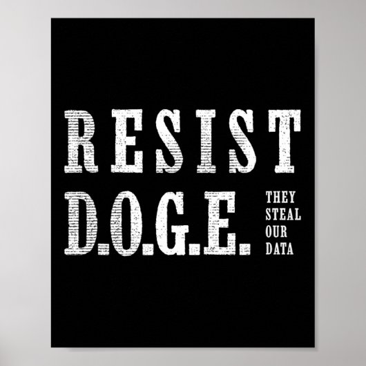 Doge Resist D.o.g.e. Poster (Voorkant)