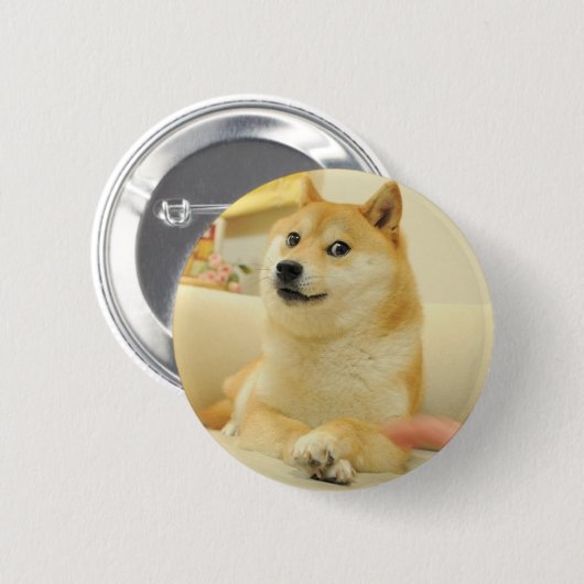 Doge Ronde Button 5,7 Cm (Voorkant /achterkant)
