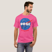 Doge Space Print naar de maan Dogecoin T-shirt (Voorkant volledig)