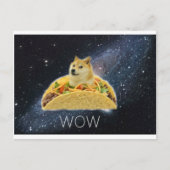 doge space taco meme briefkaart (Voorkant)