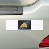 doge space taco meme bumpersticker (Op auto)