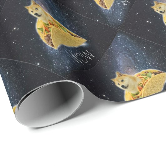 doge space taco meme cadeaupapier (Rol Hoek)