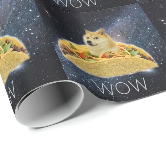doge space taco meme cadeaupapier (Rol Hoek)