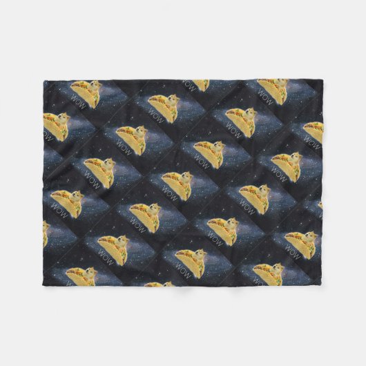 doge space taco meme fleece deken (Voorkant (Horizontaal))