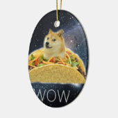 doge space taco meme keramisch ornament (Links)