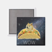 doge space taco meme magneet (Voorkant / Achterkant)