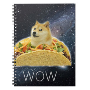 doge space taco meme notitieboek
