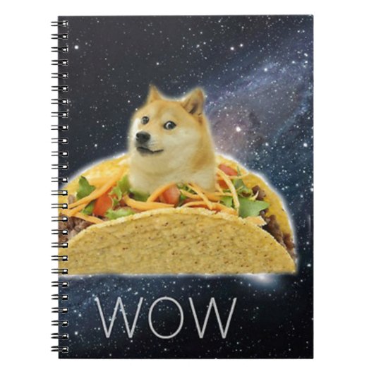 doge space taco meme notitieboek (Voorkant)