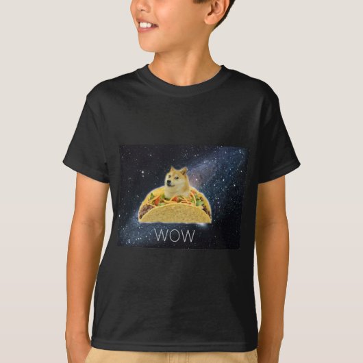 doge space taco meme t-shirt (Voorkant)