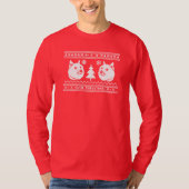 DOGE UGLY CHRISTMAS SWEATER PATTERN T-SHIRT (Voorkant)