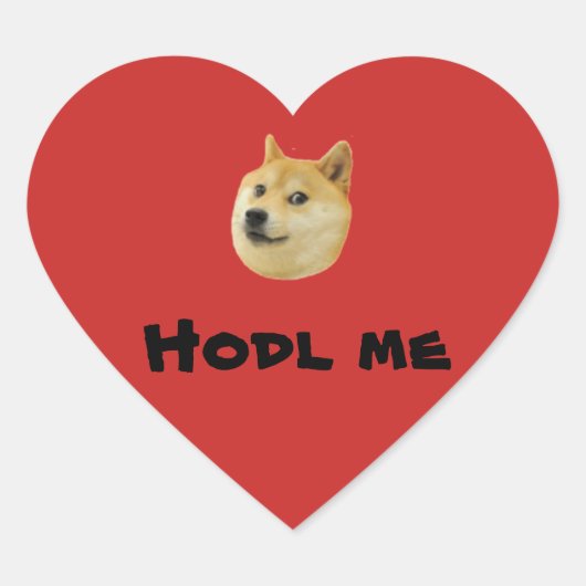 Doge Valentijn "Houd me vast" Stickers (Voorkant)
