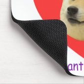 Doge Veel Valentijnsdag Zulke Romantische liefde Muismat (Hoek)